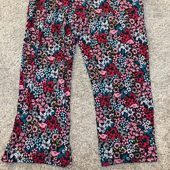 Cuddl Duds Smart Comfort Red, Pink & Blue Floral Pants size S - Picture 10 of 10